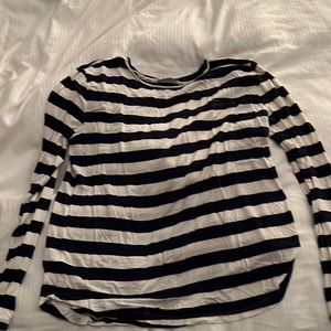 Loft black and white stripe pjs. Long sleeve with shorts, very soft size medium